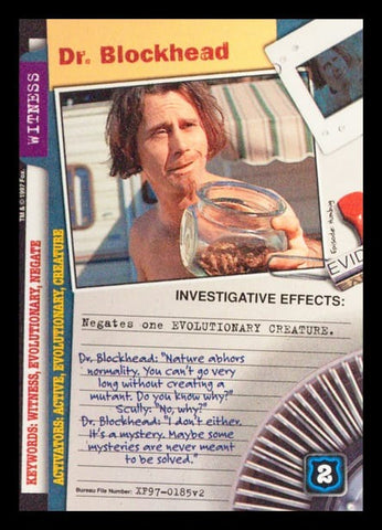 X-Files CCG | Dr. Blockhead XF97-0185v2  | The Nerd Merchant