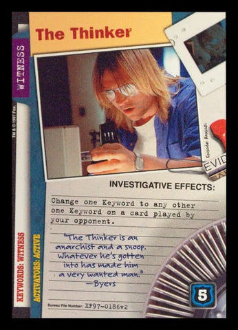 X-Files CCG | The Thinker XF97-0186v2  | The Nerd Merchant