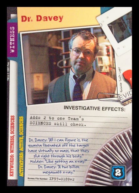 X-Files CCG | Dr. Davey XF97-0189v2  | The Nerd Merchant