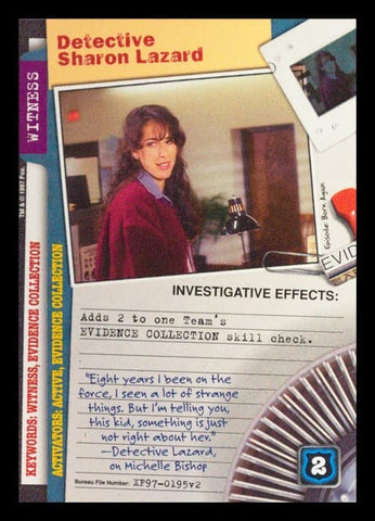 X-Files CCG | Detective Sharon Lazard XF97-0195v2  | The Nerd Merchant