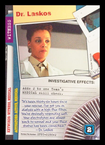 X-Files CCG | Dr. Laskos XF97-0196v2  | The Nerd Merchant