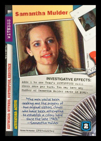 X-Files CCG | Samantha Mulder XF97-0203v2  | The Nerd Merchant