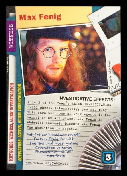 X-Files CCG | Max Fenig XF97-0204v2  | The Nerd Merchant