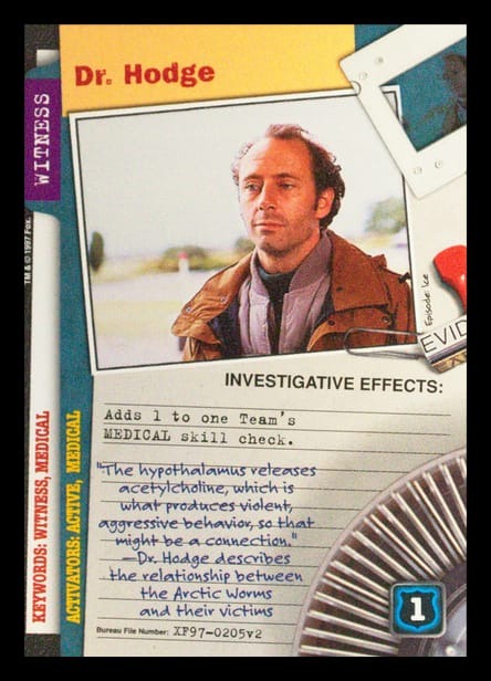 X-Files CCG | Dr. Hodge XF97-0205v2  | The Nerd Merchant