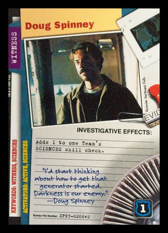 X-Files CCG | Doug Spinney XF97-0206v2  | The Nerd Merchant