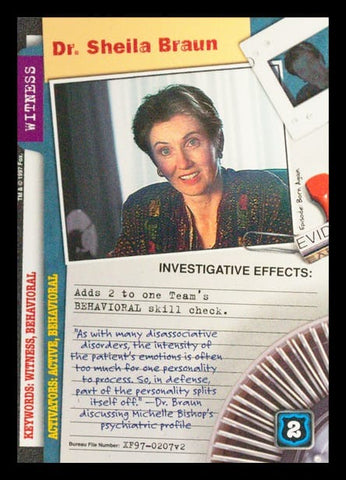 X-Files CCG | Dr. Sheila Braun XF97-0207v2  | The Nerd Merchant