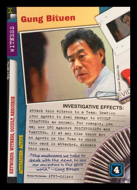 X-Files CCG | Gung Bituan XF97-0214v2  | The Nerd Merchant