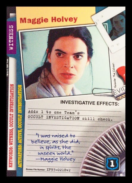 X-Files CCG | Maggie Holvey XF97-0218v2  | The Nerd Merchant
