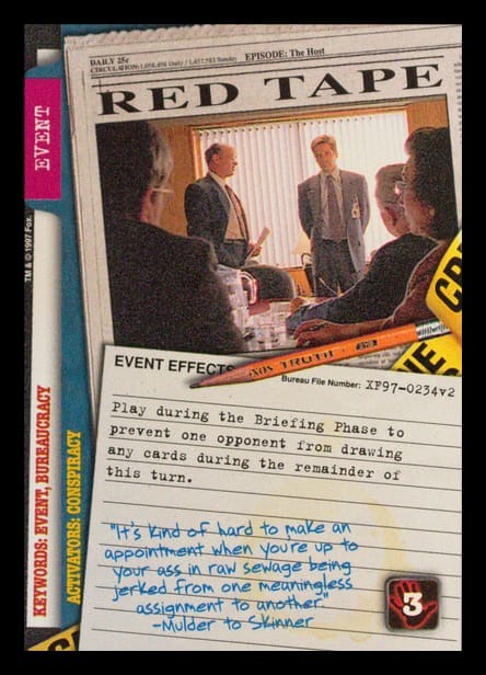 X-Files CCG | Red Tape XF97-0234v2  | The Nerd Merchant