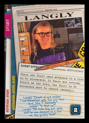 X-Files CCG | Langly XF97-0254v2  | The Nerd Merchant