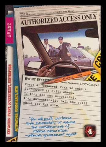 X-Files CCG | Authorized Access Only XF97-0267v2  | The Nerd Merchant