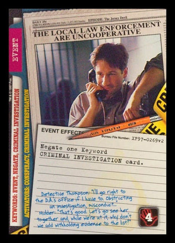 X-Files CCG | The Local Law Enforcement Are Uncooperative XF97-0269v2  | The Nerd Merchant