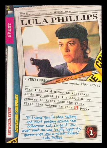 X-Files CCG | Lula Phillips XF97-0274v2  | The Nerd Merchant