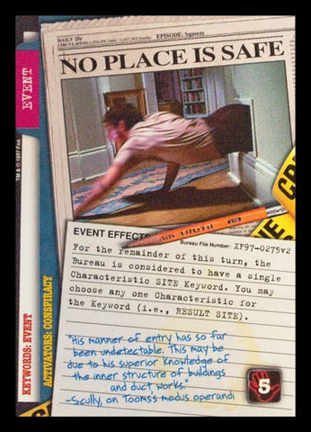 X-Files CCG | No Place Is Safe XF97-0275v2  | The Nerd Merchant