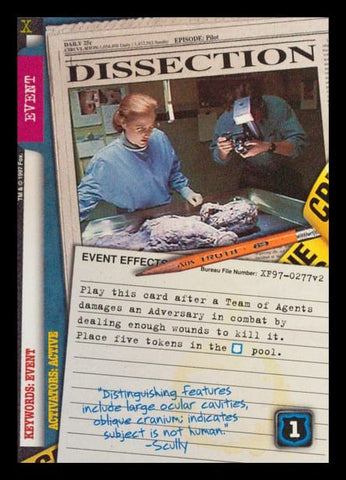 X-Files CCG | Dissection XF97-0277v2  | The Nerd Merchant