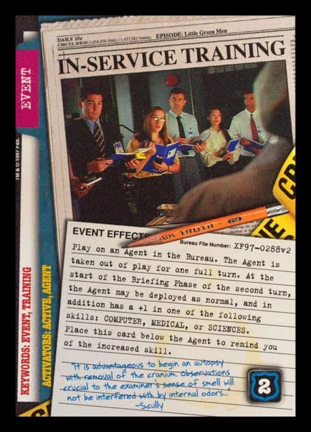 X-Files CCG | In-Service Training XF97-0288v2  | The Nerd Merchant