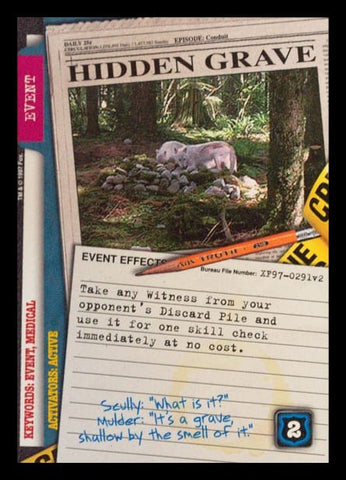 X-Files CCG | Hidden Grave XF97-0291v2  | The Nerd Merchant