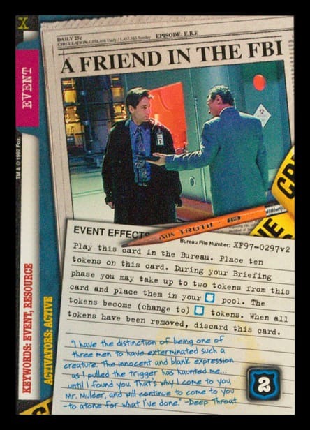 X-Files CCG | A Friend in the FBI XF97-0297v2  | The Nerd Merchant