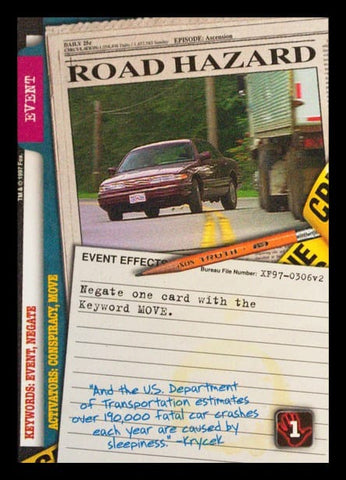 X-Files CCG | Road Hazard XF97-0306v2  | The Nerd Merchant
