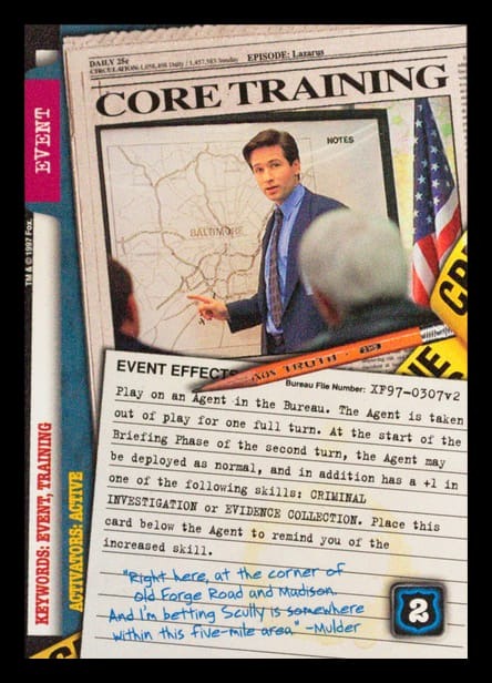 X-Files CCG | Core Training XF97-0307v2  | The Nerd Merchant