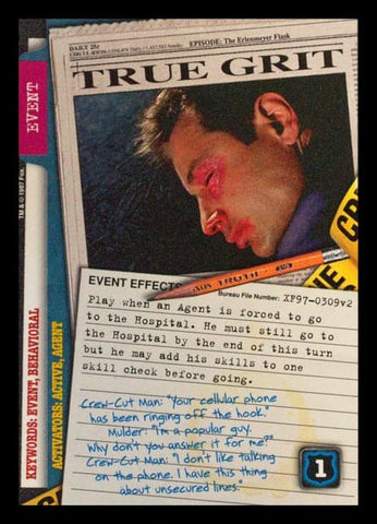 X-Files CCG | True Grit XF97-0309v2  | The Nerd Merchant