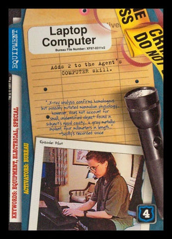 X-Files CCG | Laptop Computer XF97-0311v2  | The Nerd Merchant