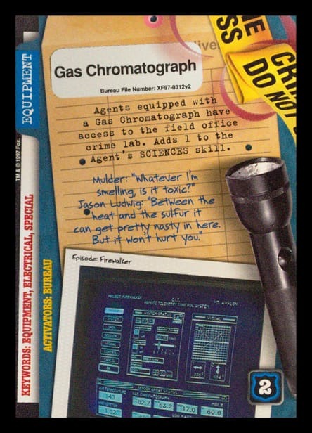 X-Files CCG | Gas Chromatograph XF97-0312v2  | The Nerd Merchant