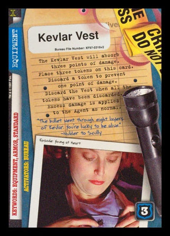 X-Files CCG | Kevlar Vest XF97-0316v2  | The Nerd Merchant