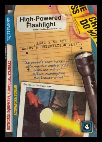 X-Files CCG | High-Powered Flashlight XF97-0319v2  | The Nerd Merchant