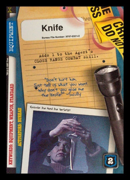 X-Files CCG | Knife XF97-0321v2  | The Nerd Merchant