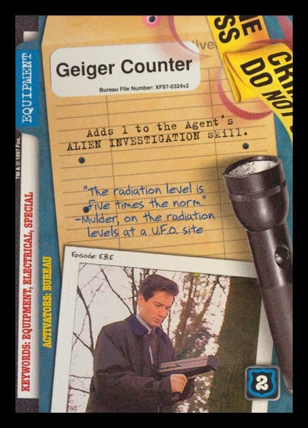 X-Files CCG | Geiger Counter XF97-0324v2  | The Nerd Merchant