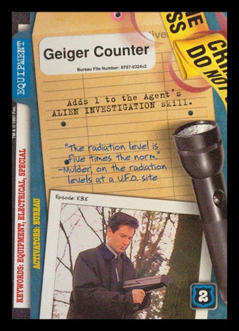 X-Files CCG | Geiger Counter XF97-0324v2  | The Nerd Merchant