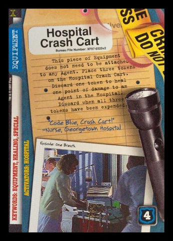 X-Files CCG | Hospital Crash Cart XF97-0325v2  | The Nerd Merchant