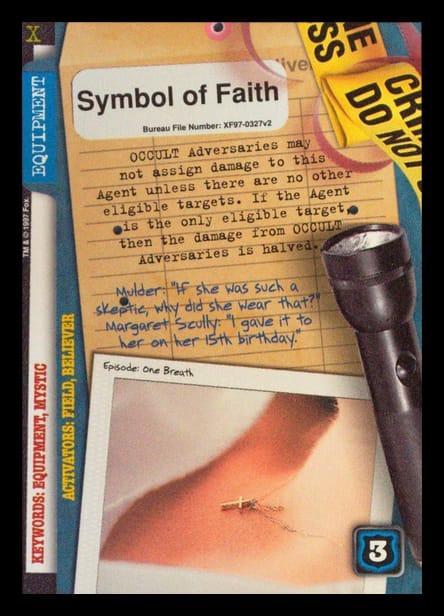 X-Files CCG | Symbol of Faith XF97-0327v2  | The Nerd Merchant