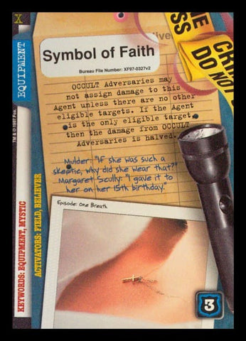 X-Files CCG | Symbol of Faith XF97-0327v2  | The Nerd Merchant