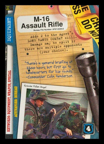 X-Files CCG | M-16 Assault Rifle XF97-0330v2  | The Nerd Merchant