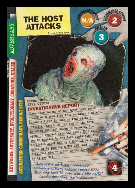 X-Files CCG | The Host Attacks XF97-0338v2  | The Nerd Merchant