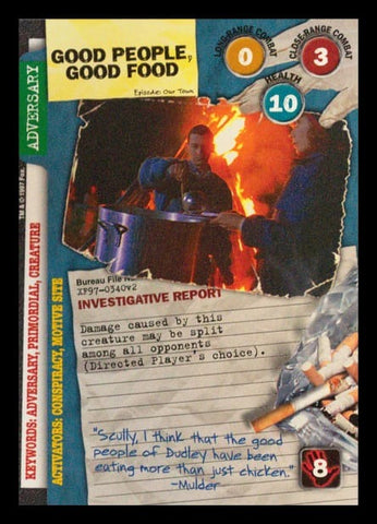 X-Files CCG | Good People, Good Food XF97-0340v2  | The Nerd Merchant