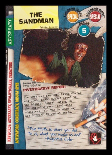 X-Files CCG | The Sandman XF97-0341v2  | The Nerd Merchant
