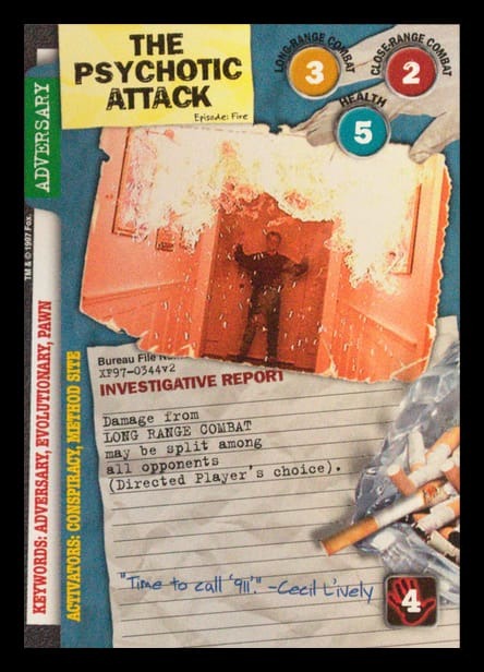 X-Files CCG | The Psychotic Attack XF97-0344v2  | The Nerd Merchant