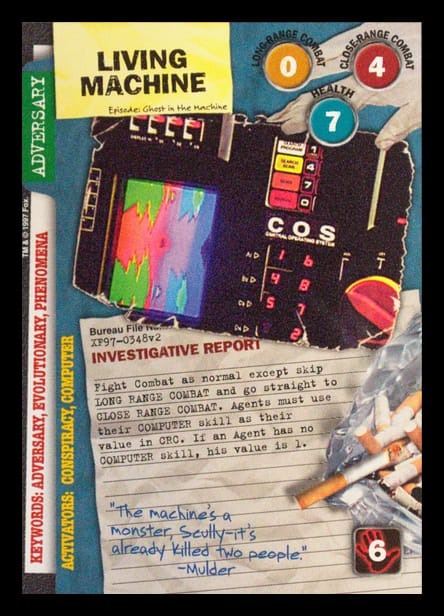 X-Files CCG | Living Machine XF97-0348v2  | The Nerd Merchant
