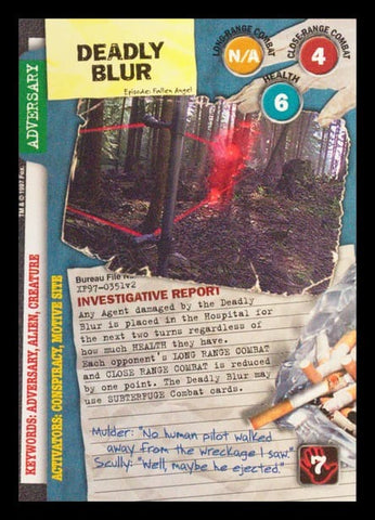 X-Files CCG | Deadly Blur XF97-0351v2  | The Nerd Merchant