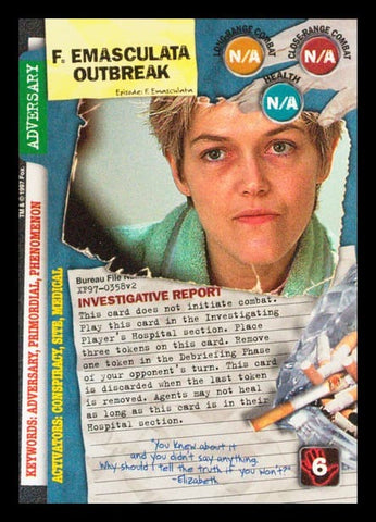 X-Files CCG | F. Emasculata Outbreak XF97-0358v2  | The Nerd Merchant