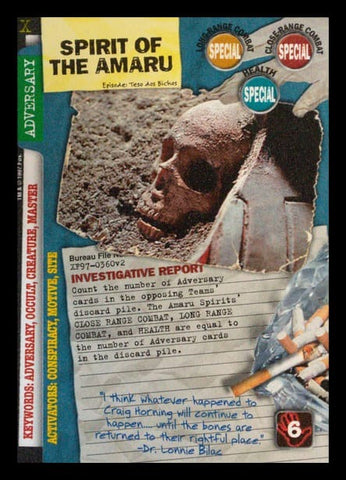 X-Files CCG | Spirit Of The Amaru XF97-0360v2  | The Nerd Merchant