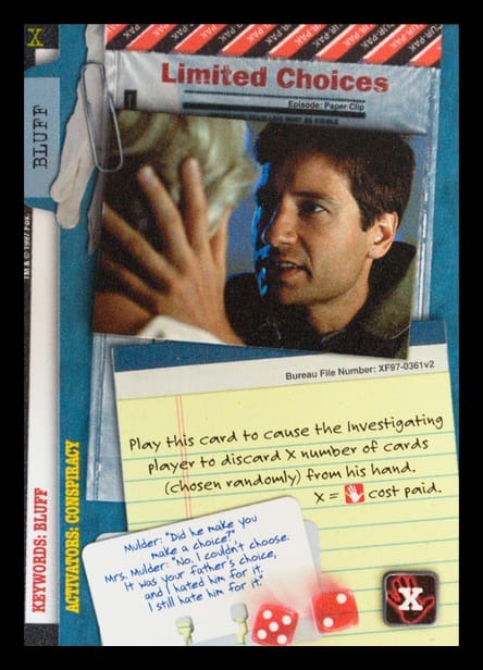 X-Files CCG | Limited Choices XF97-0361v2  | The Nerd Merchant
