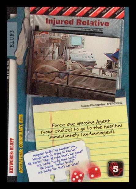 X-Files CCG | Injured Relative XF97-0363v2  | The Nerd Merchant