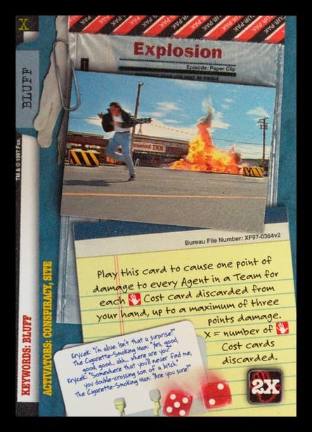 X-Files CCG | Explosion XF97-0364v2  | The Nerd Merchant