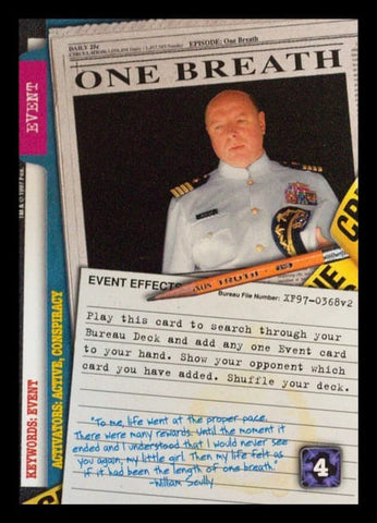 X-Files CCG | One Breath XF97-0368v2  | The Nerd Merchant