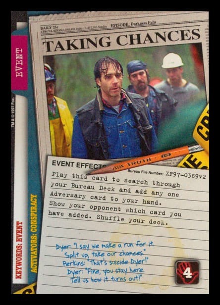 X-Files CCG | Taking Chances XF97-0369v2  | The Nerd Merchant
