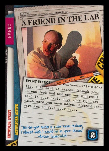 X-Files CCG | A Friend in the Lab XF97-0370v2  | The Nerd Merchant